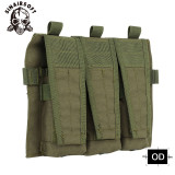 1000D Nylon MOLLE Triple M4 5.56 Magazine Front Pouch Detatchable For AVS JPC 2.0 Tactical Vest Army Hunting Airsoft Accessories