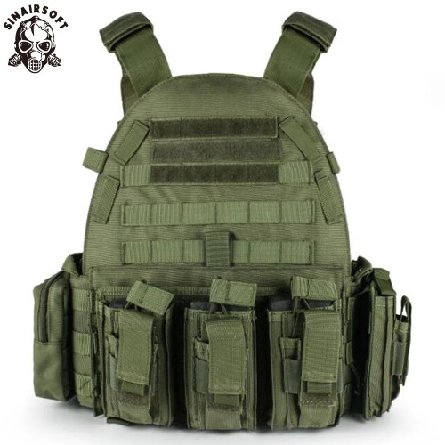 SINAIRSOFT Tactical Vest Airsoft Outdoor Hunting Assault CS Molle Dump Combat Magazine Pouch Body Vest