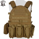 SINAIRSOFT Tactical Vest Airsoft Outdoor Hunting Assault CS Molle Dump Combat Magazine Pouch Body Vest