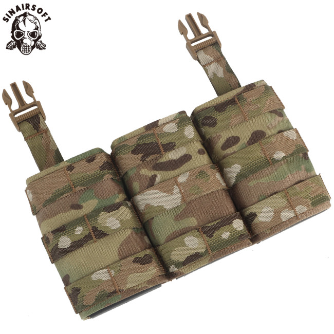 Tactical Airsoft FAST 7.62 AK47 Triple Magazine Insert Pouch (Tall) For LV119 FSCK AVS FCPC Hunting Vest Paintball