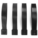 4PCS/Set 5 inch Long Malice Clip Strap Tactical Universal Kydex Holster Knife Sheath Clips Molle-Lok Tek-Lok System Strap Attachment