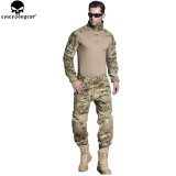 EMERSONGEAR Gen2 Airsoft Training Clothing Combat Shirt Pants with Elbow Knee Pads Camouflage Suit Hunting Uniform EM2725