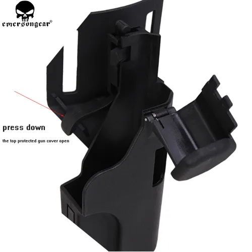 EMERSONGEAR Quick Release Fast Loaded Holster Waist Harness Tactical Belt Gun Holster For Glock17/19/22/23/25 31 32 35 37 EM6335