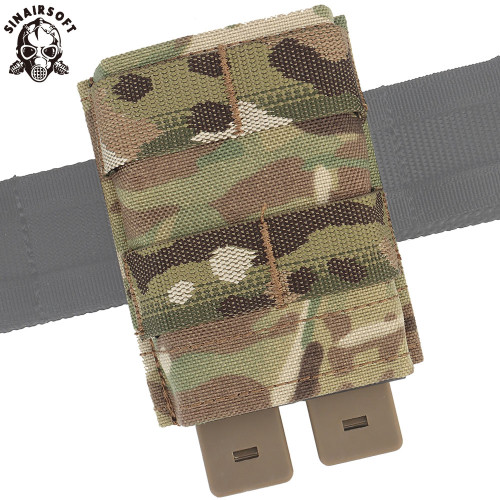 Tactical FAST 5.56 Single Mag Pouch MOLLE Magazine Pouch Holder Quick Draw Magazine Holster Hunting Paintball (Medium)