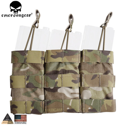 EMERSONGEAR Triple Open Top Mag Pouch Tactical Modular Magazine Molle pouch For Hunting Wargame EM6355