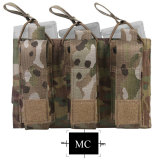 EMERSONGEAR 5.56 Triple Open Top Pistol Mag Pouch Airsoft  Wargame Mag Pouch Tactical Molle Magazine Pouch EM6363