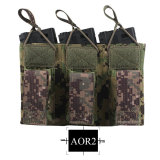 EMERSONGEAR 5.56 Triple Open Top Pistol Mag Pouch Airsoft  Wargame Mag Pouch Tactical Molle Magazine Pouch EM6363