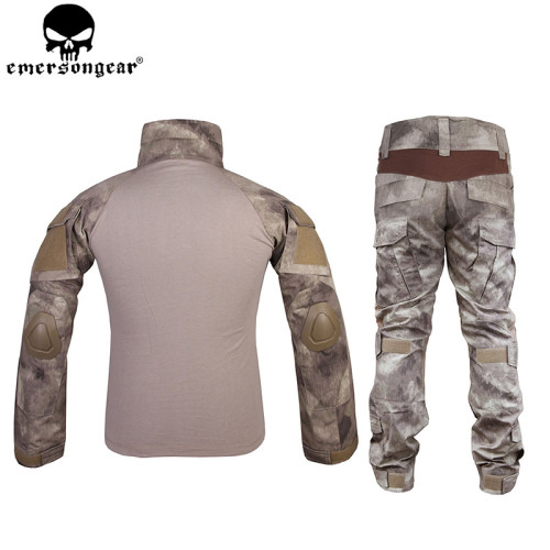 EMERSONGEAR Gen2 BDU Combat Suit Camouflage Uniform Tactical Shirt Pants with Elbow Knee Pads Hunting Clothing Atacs EM6912