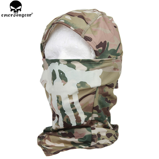 EMWESONGEARTactical Balaclava Face Mask Ghost Hood Luminou Neck Scarf Ski Headband EM6634