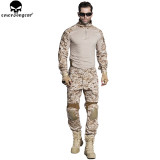 EMERSONGEAR Gen2 BDU Airsoft Combat Suit Tactical Shirt Pants with Elbow Knee Pads  Hunting Clothes AOR1 EM6914