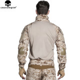 EMERSONGEAR Gen2 BDU Airsoft Combat Suit Tactical Shirt Pants with Elbow Knee Pads  Hunting Clothes AOR1 EM6914