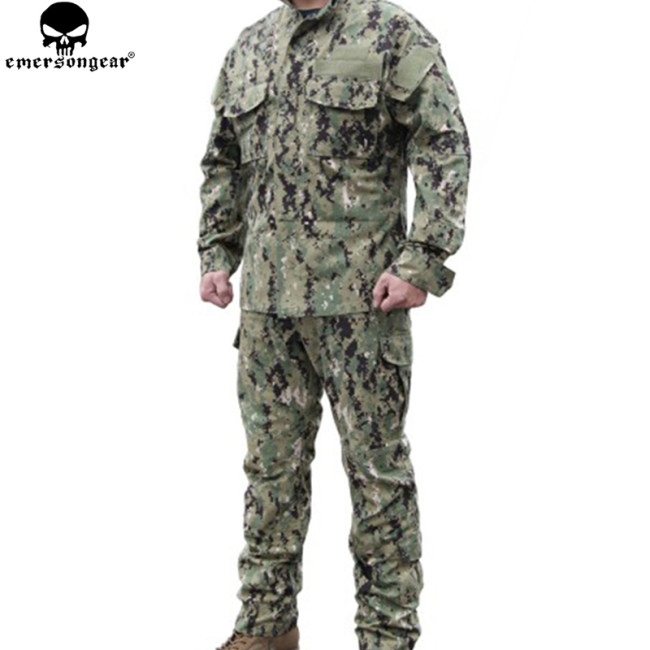 Emersongear NWU Type III AOR2 Hunting Clothes Camouflage Pants Tactical Suit Pants Shirt Ghillie Suit Wargame Hunting Outfit EM6892