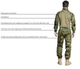 EMERSONGEAR Gen 2 BDU Airsoft Combat Uniform Training Clothing Tactical Shirt Pants with Knee Pads  EM6972