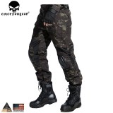 EMERSONGEAR Gen2 Combat Uniform Airsoft BDU Tactical Uniform Combat Shirt Pants with Elbow Knee Pads  Hunting Clothes Black EM6971