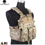 EMERSONGEAR Tactical Modular Vest With Airsoft 094K M4 Mag Pouch Combat CS Tactical Molle Plate Carrier Vest EM7356