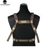 EMERSONGEAR MOLLE System Low Profile Chest Rig Vest Hunting Airsoft Vest Profile Chest Rig Tactical Vest EM7452