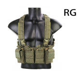 EMERSONGEAR Easy Chest Rig Vest Tactical Combat Recon Vest with Magazine Pouch Airsoft Hunting Paintball Vest  EM7450