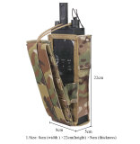 EMERSONGEAR Tactical PRC 148/152 Radio Pouch Hunting Paintball Airsoft Combat Gear Molle Radio Holder Black EM8350