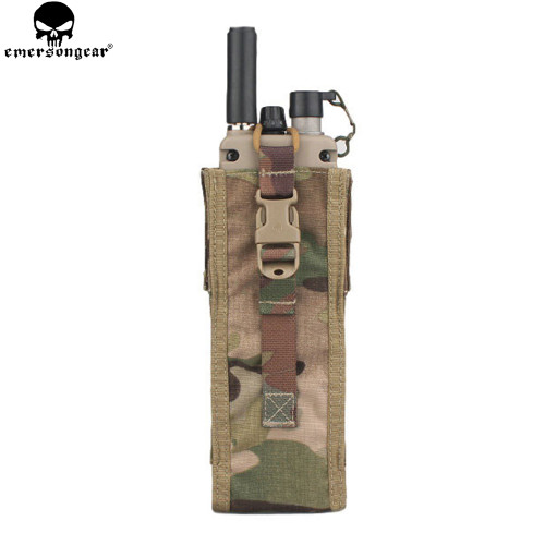 EMERSONGEAR Tactical PRC 148/152 Radio Pouch Hunting Paintball Airsoft Combat Gear Molle Radio Holder Black EM8350