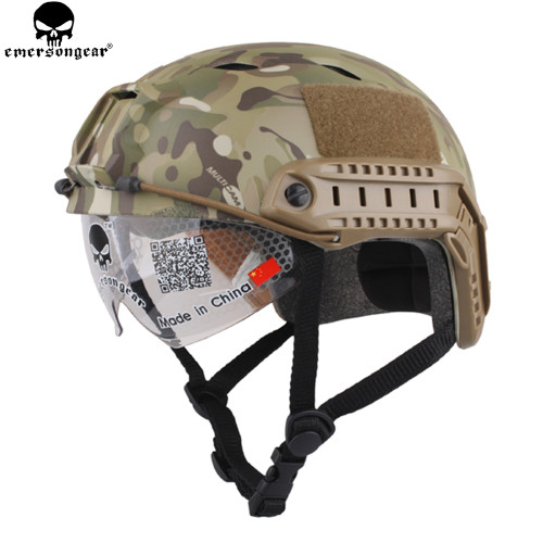 EMERSONGEAR BJ Type Fast Helmet Tactical Protective Goggle Glasses Helmet for Hunting Hiking Cycling EM8818