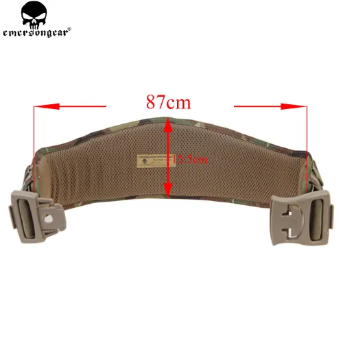 EMERSONGEAR Molle Waist Belt Hunting Padded  EMERSON Men Airsoft Combat Waistband MOLLE Tactical 1000D nylon EM9086