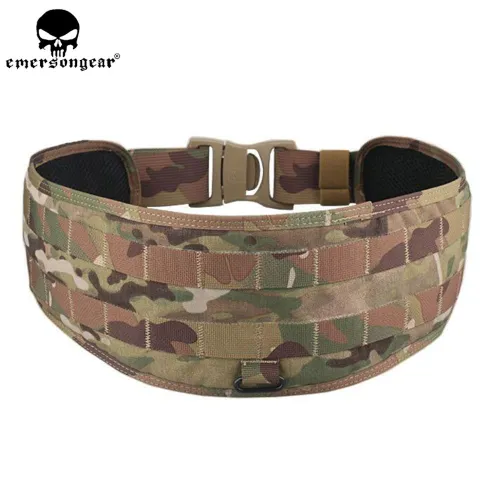 EMERSONGEAR Molle Belt Tactical Airsoft Paintball Combat Molle Belt LBT1647B Style Padded Waist Belt  Black EM9012