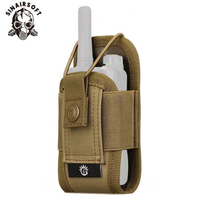 SINAIRSOFT Tactical Walkie-Talkie Bag Army Fan Molle CS Equipment Camouflage Accessory Multi-Function Outdoor Sports Package