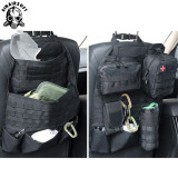 SINAIRSOFT Universal Car Seat Back Bag Tactical Molle Car Seat Organizer Storage Nylon Seat Organizer Protector Auto Hunting