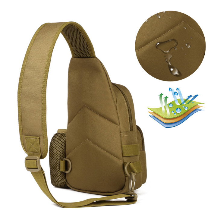 Men tactical backpack single shoulder bag chest bags molle army military  crossbody outdoor camping sling waterproof sac xa146wa