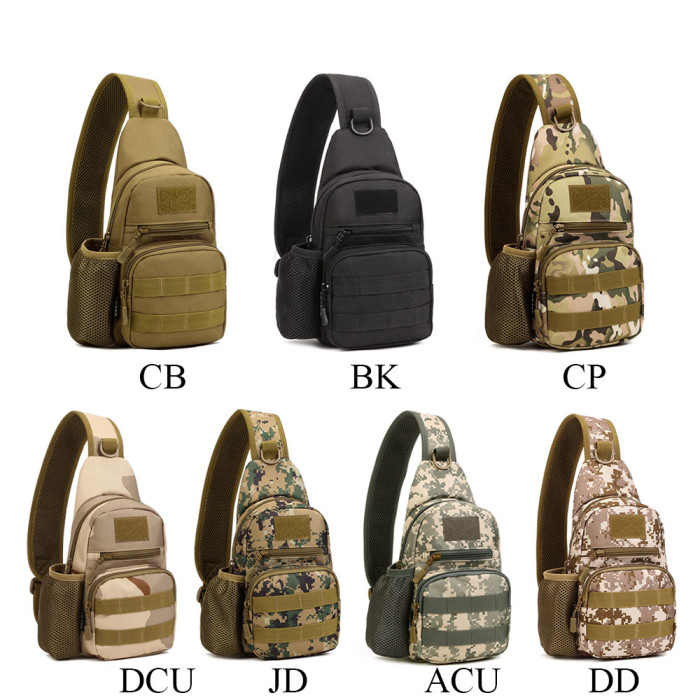 SINAIRSOFT Tactical Fishing Army Bag Men Sling Chest Message Bag Men One  Single Shoulder Waterproof Sport