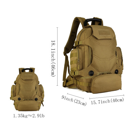 SINAIRSOFT Tactical  Backpack 40L Men  Waterproof Outdoor Travel Camping Bags Large Capacity Shoulder Backpacks Bag