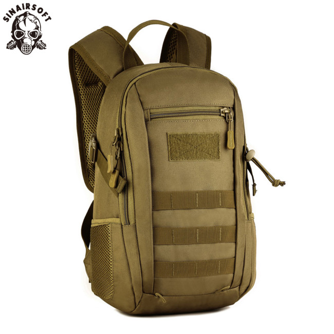 SINAIRSOFT Tactical Backpack Camouflage 12L Small Bag Outdoor Coyote Hunting Hiking Trekking Rucksack Unisex LY0091