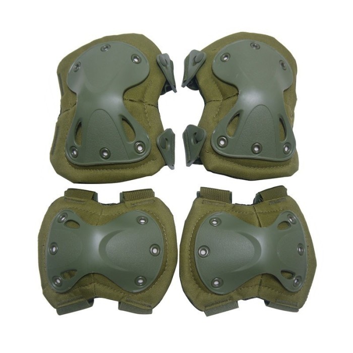 Professional Tactical Combat Knee and Elbow Protective Pads Sets Advanced  Tactical Gear Set for Airsoft Paintball Hunting Army Skate Outdoor Sports  (Tan)