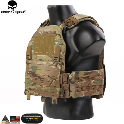 EMERSONGEAR LVAC ASSAULT Plate Carrier W ROC Quick Released Vest Molle Body Armor Harness Airsoft Gear EM7404