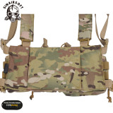 SINAIRSOFT Tactical H-harness Chest Rig 500D Cordura Nylon Vest Army Pack Magazine Down Hanger Utility Belly Pouch Molle Men Nylon Airsoft Hunting