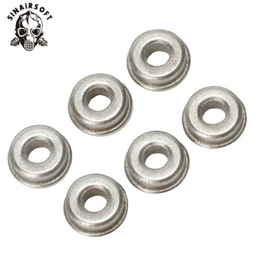 SINAIRSOFT 6PCS/SET 6MM 7MM 8MM High Precision Ball Bearing Stainless Steel Cup for Airsoft AEG Gearbox Paintball Hunting Accessories