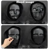 Sinairsoft Tactical Airsoft Headgear Face Mask Breathable Portable Vision Devices Halloween Cosplay Multi-Function Gear Shooting Paintball