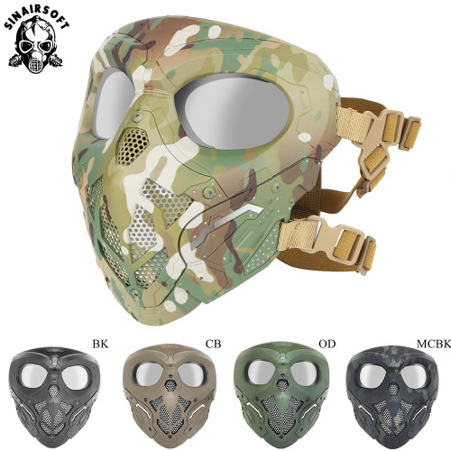 SINAIRSOFT Tactical Lurker Skull Mask Full Face Airsoft CS Protective Hunting Military Mask