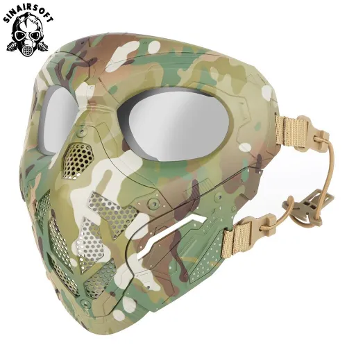 SINAIRSOFT Skull Messenger Mask,Tactical Face Protection Gear For Paintball Airsoft Game And Cosplay Mask