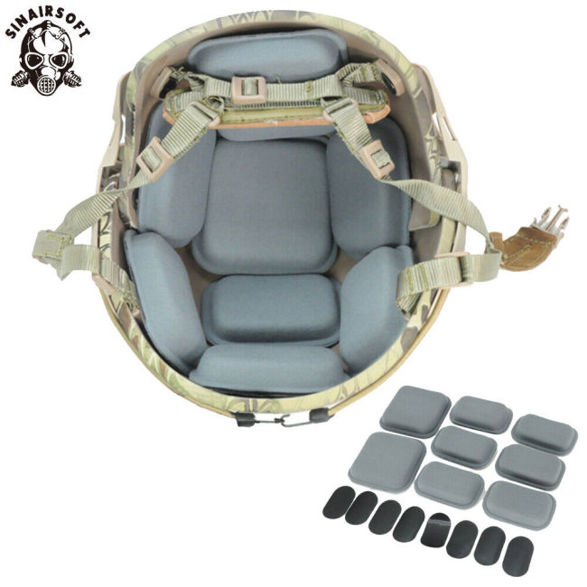 SINAIRSOFT Helmet Replacement Pads Universal Foam Soft Cushion Protective Pad Kits for Fast/Mich/ACH Helmet Airsoft Helmet Accessories
