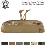SINAIRSOFT Tactical MK3 MK4 Micro Fight Chassis Pocket Zipper Insert Chest Rig Double Zip Cover Airsoft Hunting Paintball Vest Accessories