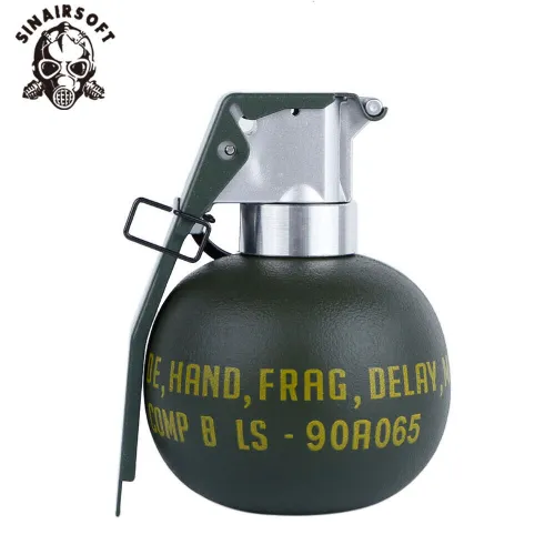 SINAIRSOFT Airsoft M67 Grenade Model Dummy Frag Quick Release Stun BB Pouch Cosplay w/ Belt