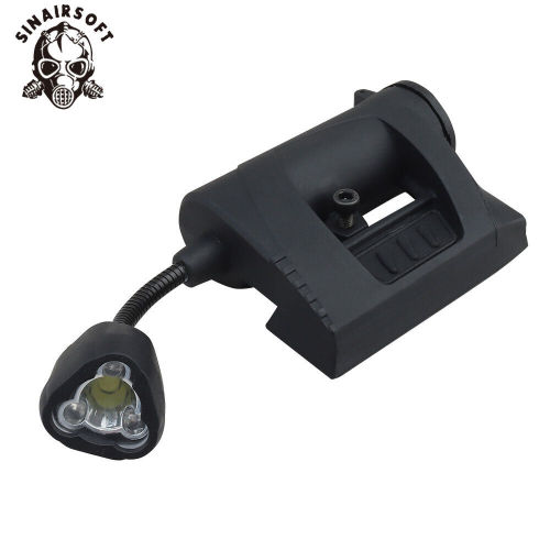 SINAIRSOFT Tactical Helmet Rail Light IR Spotlight Survival Torch Signal Lamp