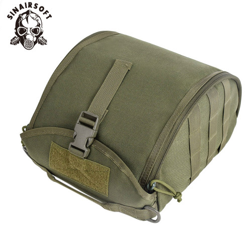 SINAIRSOFT Tactical Helmet Bag  Airsoft Fast Helmet Cover MICH Helmet Anti-virus Carrier Mask Bag Outdoor Storage Molle Bag Gear
