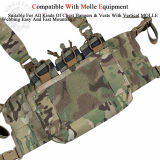 SINAIRSOFT Tactical G-hook DOPE Front Flap Pouch Triple Mag Pack MOLLE Panel Chest Rig Bag
