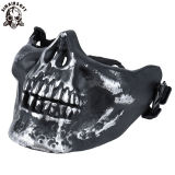SINAIRSOFT Silver Skull Mask Half Face Skeleton Protection Gear Guard Mask Airsoft CS Game