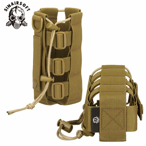 SINAIRSOFT Tactical Molle Water Bottle Carrier Holder Pouch Outdoor Kettle Bags Adjustable