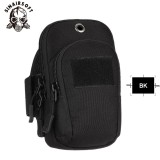 SINAIRSOFT Multifunction Sports Running Pouch  Tactical  Arm Band Bag Canvas Waterproof Protective Bag for Mobile Phone Cycling Adjustable Wrist Bag