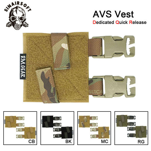 SINAIRSOFT Tactical 2-Band Vest Dedicated MOLLE Quick Release Buckle Set For TMC AVS Vest