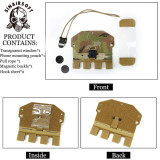 SINAIRSOFT Quick Release Elastic Cord Phone Holder Case Panel Plate for Molle Tactical Vest